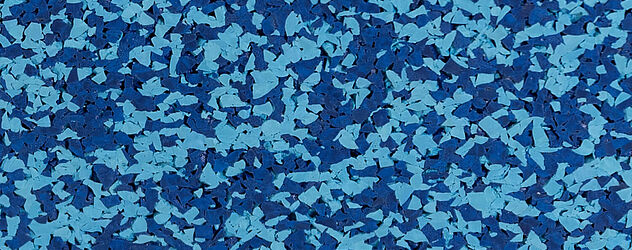 50% light blue/50% dark blue