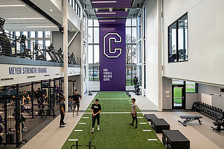 The Cornell College Richard and Norma Small Athletic and Wellness Center utilized REGUPOL aktiv flooring in the facility, providing high quality training surface for students and student-athletes.