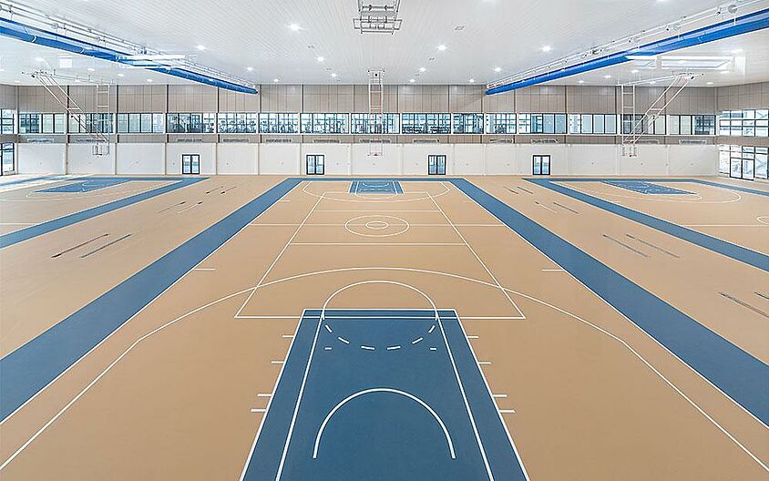As dynamic as our REGUPOL sports-hall floors