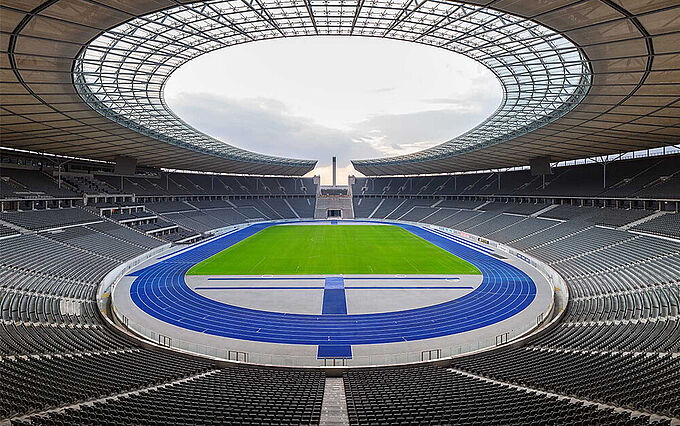 REGUPOL athletic tracks in both Olympic Stadiums in Germany