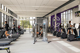 The Wellness area of the Cornell College allows for students to continuing maintain their health by utilizing the various cardio and machine equipment.