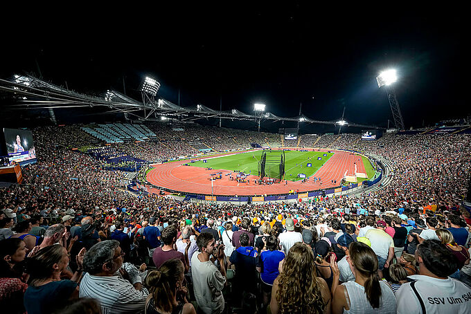REGUPOL athletic track in Munich's Olympic Stadium